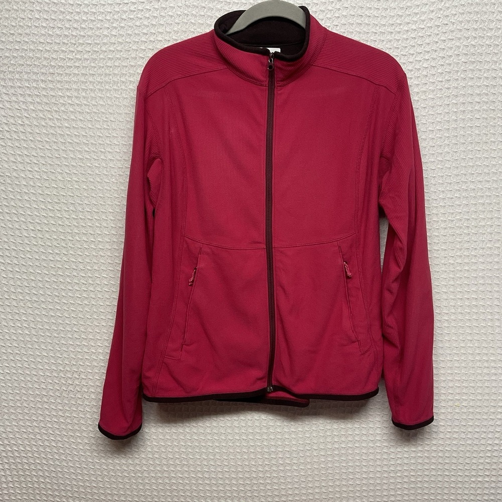 ARC'TERYX Jacket Womens L Large Pink Magenta Full Zip Polartec Fleece Hiking